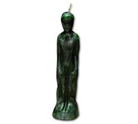 Bougie Vaudou homme vert | Hoodoo - Conjure Candle Men argent chance, magie de réussite pour un homme qui prend la magie des dommages