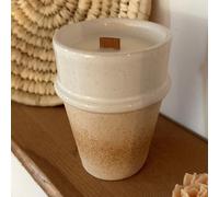 Bougie végétale - tasse wabi beige -