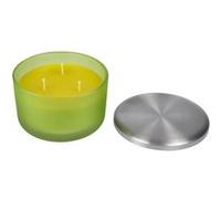 bougie verrine ø13*h8.5cm tropical parfum plaisirs exotiques Vert G