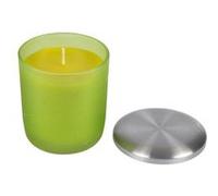 bougie verrine ø8*h9.5cm tropical parfum plaisirs exotiques Vert G