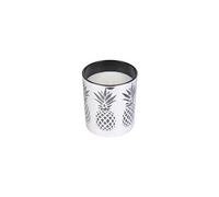 Bougie verrine ananas - 9 x 10 cm - Argent - Ambré Argent G