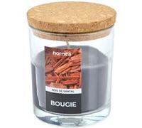 Bougie Verrine Parfumée "Essentiel II" 8cm Bois de Santal Noir G