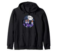 Bougie Violette avec Chauves-Souris au Clair de Lune Sweat à Capuche