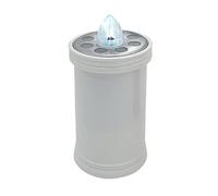 Bougie votive Led 15,2 cm, durée 90 jours, blanche avec lumière blanche fixe