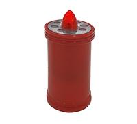 Bougie votive Led 15,2cm, Durée 90 jours, rouge avec lumière rouge fixe