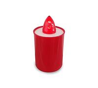 Bougie votive Led 9 cm, Durée 90 jours, rouge avec lumière rouge fixe