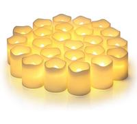 Bougie votive - YYV - Paquet de 24 - LED - Couleurs multiples - Intérieur