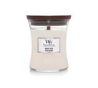 Bougie Woodwick Clesidra Moyenne Jarre Teck Blanc Parfum Maison Intérieur