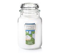 Bougie Yankee Candle en pot de grande taille en coton propre