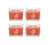 Bougie yankee signature Votive Mini Bandle pot de bougie pic Pumpkin Scent Natural Soy Wax Blend Candle avec Fibre Wick Natural Wick 1,3 Oz Pot