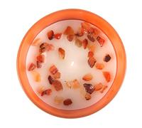 Bougie zodiaque Capricorne avec cristal œil de tigre - Parfum bois de santal et jasmin, cadeau horoscope