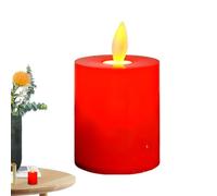 Bougies à flamme mobile rouge | Bougie LED vacillante à piles rouges pour extérieur, intérieur, décoration de mariage, décoration d'intérieur