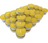 Bougies à réchaud à la citronnelle - 80 pièces - bougies à réchaud parfumées à la citronnelle