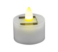 Bougies à thé à énergie solaire, bougies solaires d'extérieur étanches,Bougies chauffe-plat LED réutilisables - Bougie chauffe-plat scintillante sans flamme, fausse bougie chauffe-plat réutilisable po