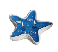 Bougies à thème marin,Bougies à clapet - Bougie portative sur le thème marin,Bougie de cire gélatineuse à coquille de style marin,Bougie décorative de parfum d'étoile de mer pour