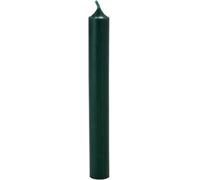 Bougies à tige en paraffine, 180/22 mm, vert foncé, KERZENFARM HAHN, durée de combustion env. 8h, 25 pièces par emballage