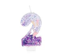Bougies Anniversaire 2 ans, Papillon Bougies Anniversaire, Violet Bougies d'anniversaire Personnalisées, Décorations de Anniversaires Gâteaux pour Enfants Adulte
