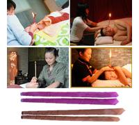 Bougies Auriculaires, 10 Pièces, Diissolvant De Cire, Corne, Bouchons D'oreille, Plateau Rond, Aromathérapie, Nettoyant Pour Oreilles, Parfum Indien, Massage Et Relaxation