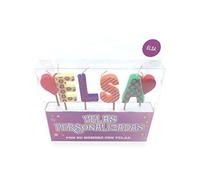 Bougies avec nom pour fête et anniversaire (Elsa)