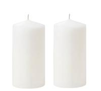 Bougies Bougie cylindrique blanche, parfaite pour les mariages et les célébrer,Bougie pilier blanche, inodore, bougie d’urgence Grande (2, 6cmX15cm)