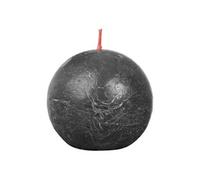 Bougies boule rustiques Shine 6 pcs 76x71 mm Gris orageux