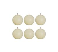 Bougies boule rustiques Shine 6 pcs 76x71 mm Perle douce