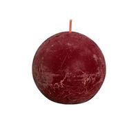 Bougies boule rustiques Shine 6 pcs 76x71 mm Rouge velours