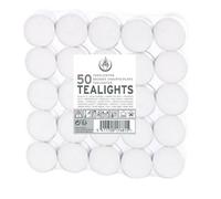 Bougies chauffe-plat 4 h 50pcs NEUTRE