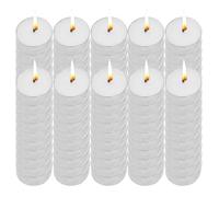 Bougies chauffe-plat blanches - Bougies chauffe-plat blanches - Bougies chauffe-plat décoratives non parfumées à la paraffine pour éclairer votre maison