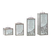 Bougies chauffe-plat de l'Avent, pilier de l'amour, de l'espoir, de la paix et de la joie, cadeau Abbey & CA, ensemble de bougies inspirantes multicol