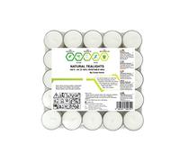 Bougies chauffe-plat en cire de colza de haute qualité dans une tasse transparente avec une durée de combustion de 4 ou 8 heures avec cire blanche pure sans parfum et de non toxique