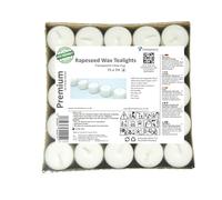 Bougies chauffe-plat en cire de colza de haute qualité dans une tasse transparente avec une durée de combustion de 4 ou 7-8 heures avec cire blanche pure sans parfum et de non toxique