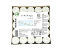 Bougies chauffe-plat en cire de soja de haute qualité dans une tasse transparente avec une durée de combustion de 4 ou 7-8 heures avec cire blanche pure sans parfum et de non toxique