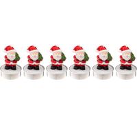 Bougies chauffe-plat Père Noël, lot de 6