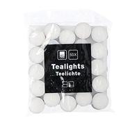 Bougies Chauffe-Plat Rondes - 50 Pieces - ø 3,7 x h 1,3 cm - Blanc