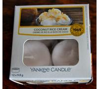 Bougies chauffe-plat Yankee Candle, COCONUT RICE CREAM, 12 x 9,8 g, neuves rares