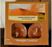 Bougies chauffe-plat Yankee Candle, vent chaud du désert, 1 x 12 pcs, rare