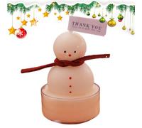 Bougies Christmas Flamme Bleue,Décoration de Fête de Soja Parfumée | Décoration de Noël pour Fêtes Maison Chambre Salle à Mariage