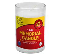 Bougies comm moratives Ner Mitzvah Yahrzeit - Bougie Yahrzeit 1 jour - Bougies Yartzeit Bougies juives Yom Kippour 24 heures dans un gobelet en v