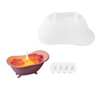 Bougies créatives en silicone Moule de bricolage sûr Baignoire Outil de décoration Romantique Atmosphères Créateur Romantique Baignoire Bougeoir