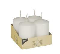 Bougies cylindriques Ø 50 mm · 80 mm blanc