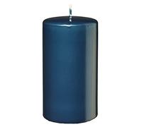 Bougies Cylindriques Bleu Petrol, 60 x 40 mm, 24 Bougies