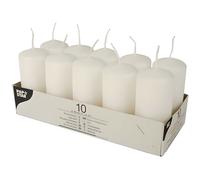 Bougies cylindriques - PAP STAR - Ø 40 mm - 90 mm - Blanc - Intérieur