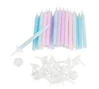 Kit bougies couleur pastel 24 pcs