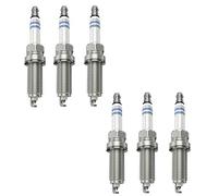 Bougies d'allumage pour Renault Samsung, Lot de 6, Platine, référence 0242135524 VR7SPP33