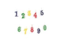 Amscan - 552155 - Kit Bougie Chiffre 0-9 Multicolore