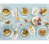 Bougies d'anniversaire 18 ans 7.5cm, or / paillettes
