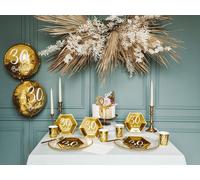 Bougies d'anniversaire 30 ans 7.5cm, or / paillettes