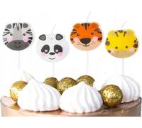 Bougies D'anniversaire Animaux Pour Décoration De Fête D'anniversaire 4 Pcs