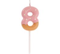 Bougies D'Anniversaire, Bougies De Chiffres 3D Pour Anniversaire, Chiffre 8 Bougies De Chiffres D'Anniversaire Pour Décoration De Gâteaux D'Anniversaire, Rose